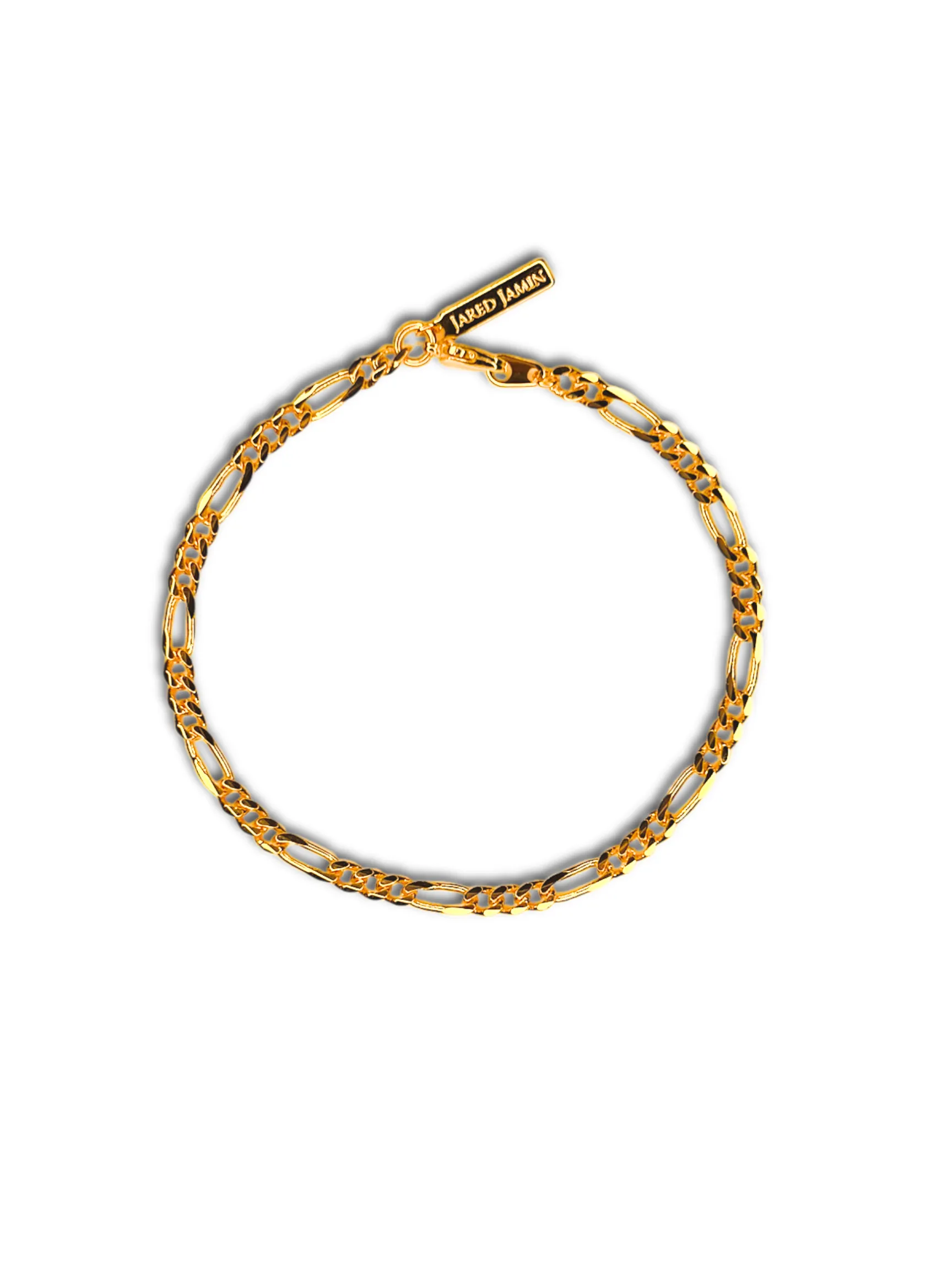 Gold Finley-Figaro Chain Bracelet