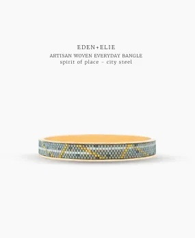 Gold Narrow Bangle - Spirit of Place City Steel