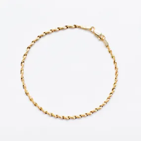 Gold Plated Twisted Rope Bracelet