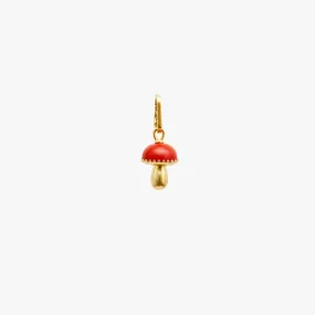 Grande Mushroom Charm (Red   Vintage Gold)