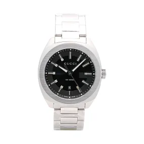 Gucci Watch Stainless Steel Black Dial 40mm Quartz