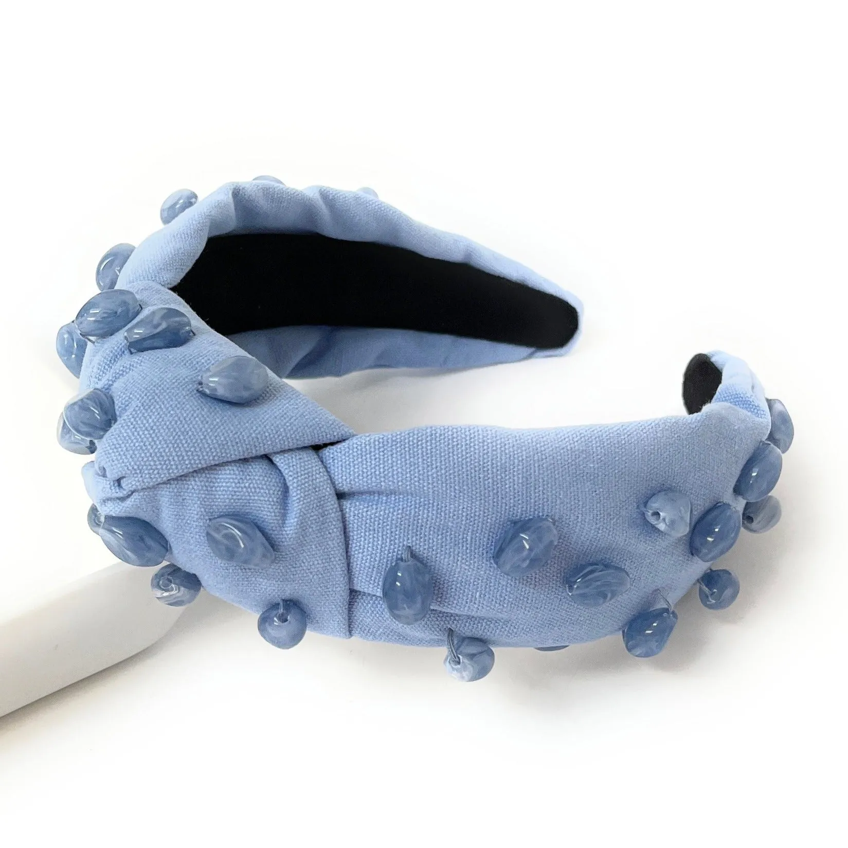 Hand Embellished Stones Knotted Headband (more colors)