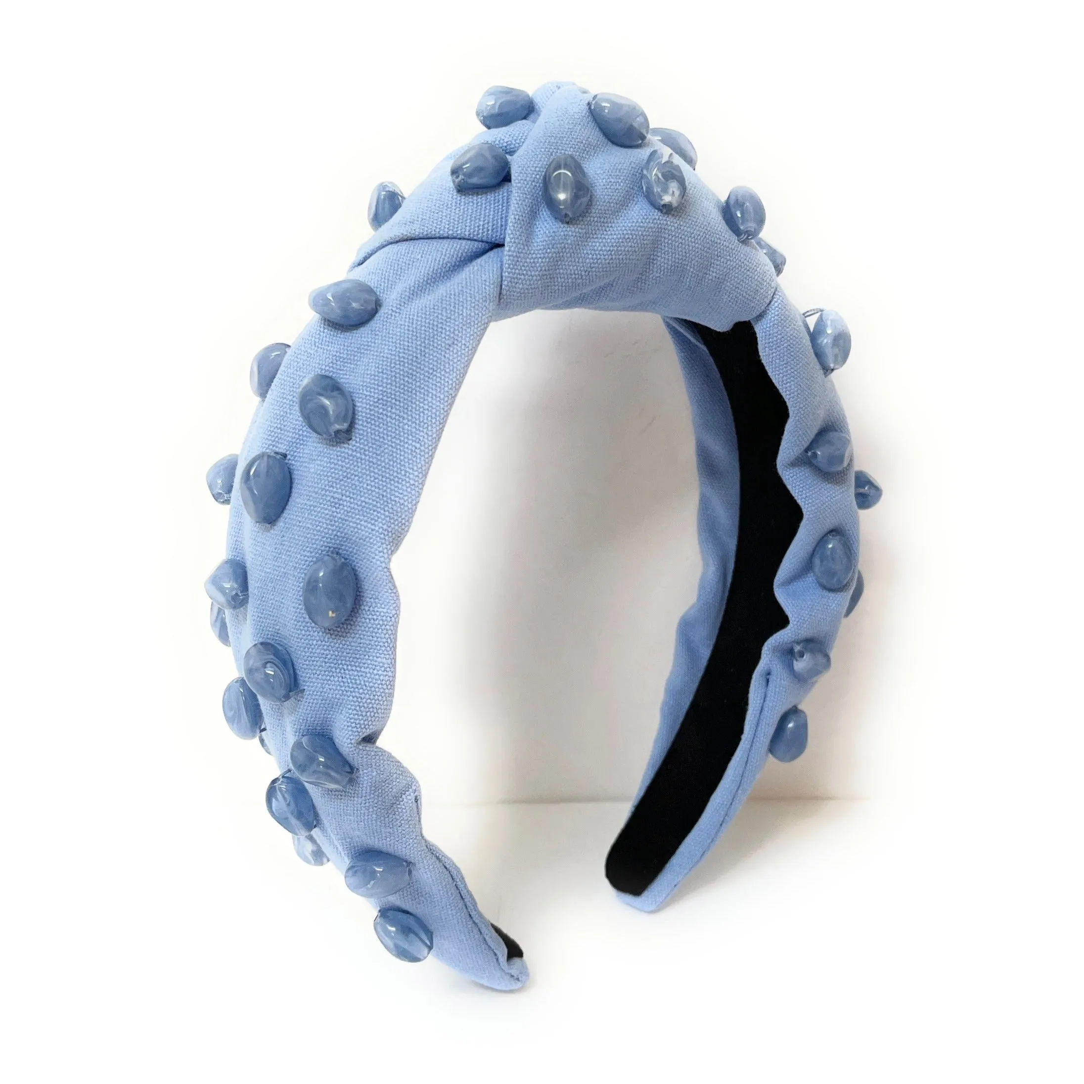 Hand Embellished Stones Knotted Headband (more colors)