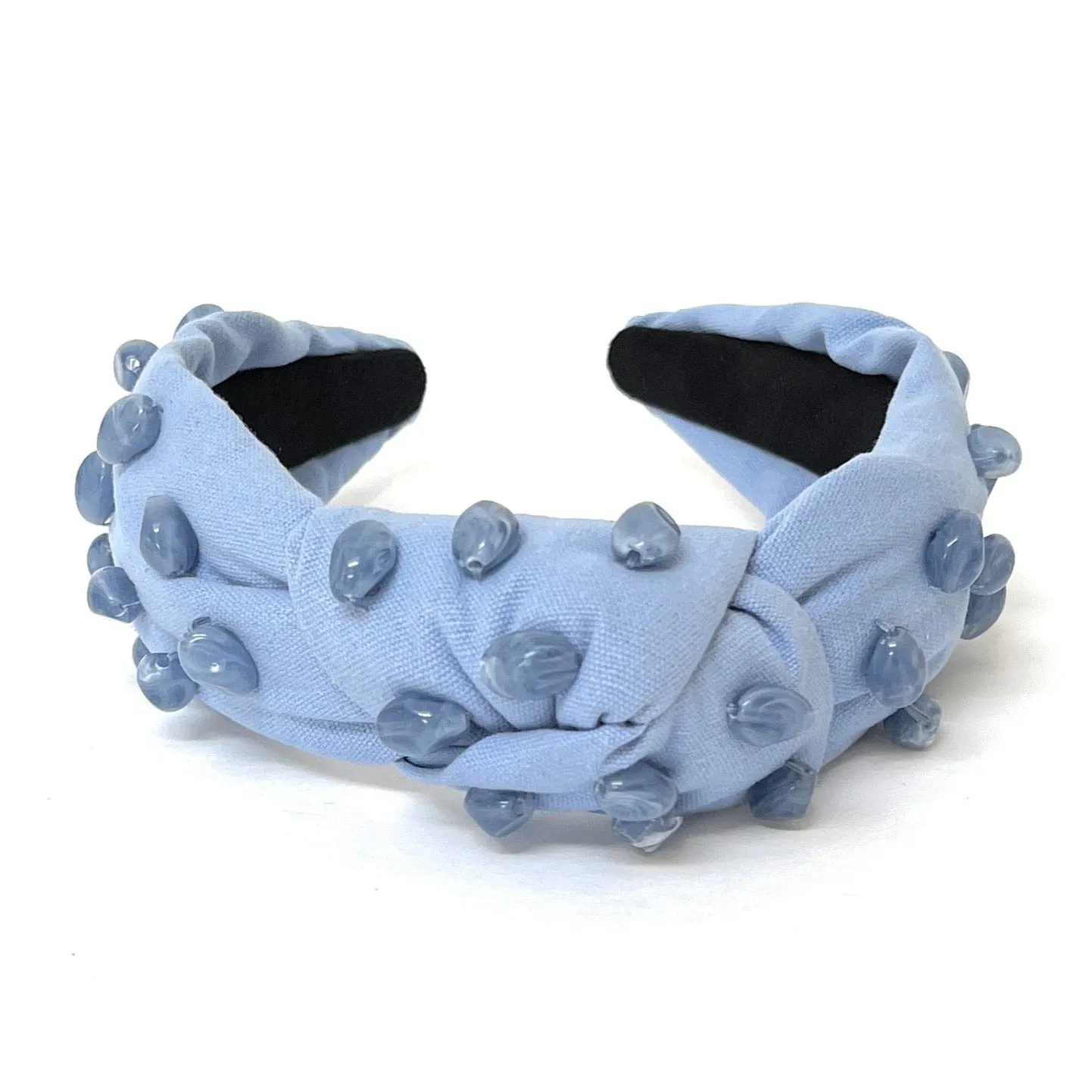 Hand Embellished Stones Knotted Headband (more colors)