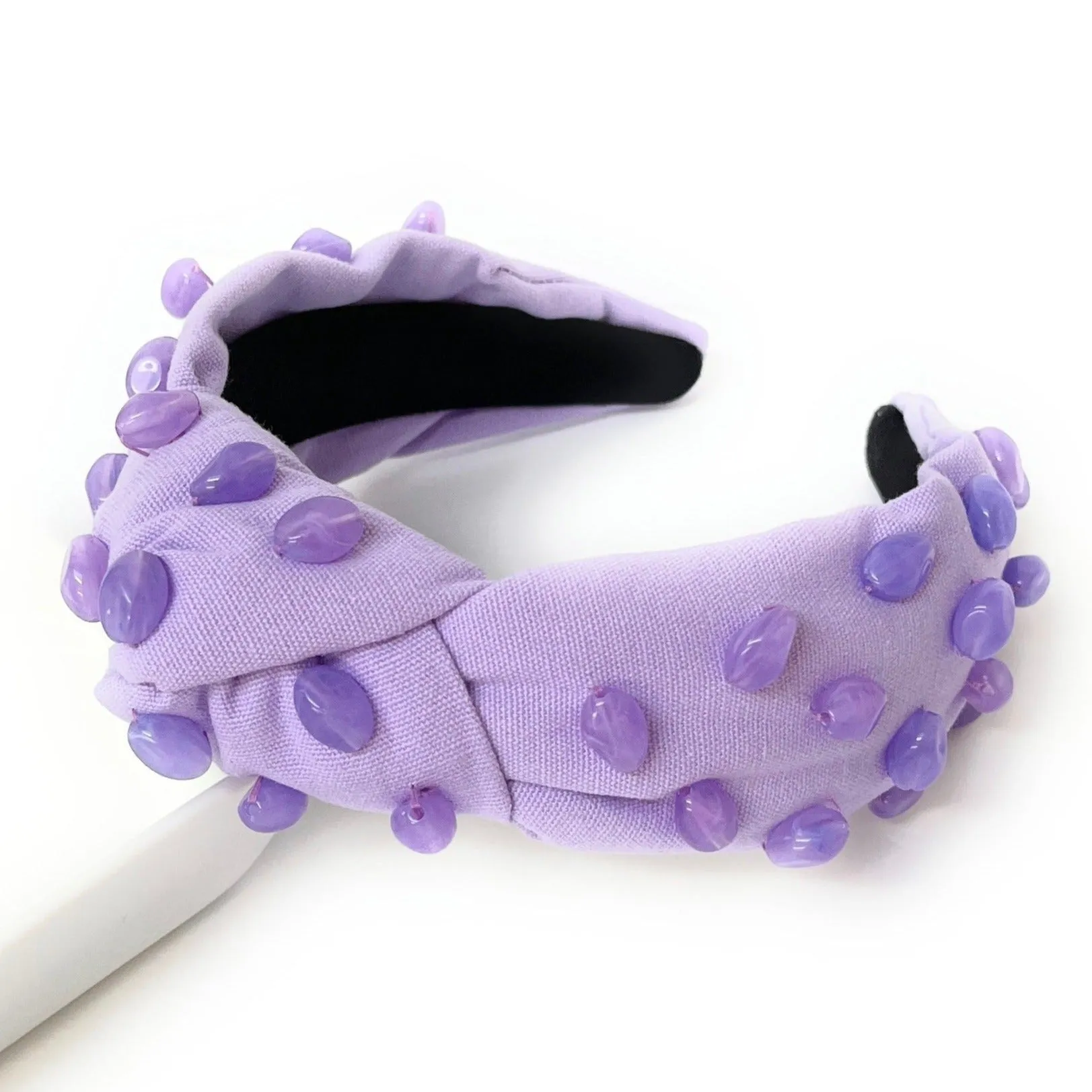 Hand Embellished Stones Knotted Headband (more colors)