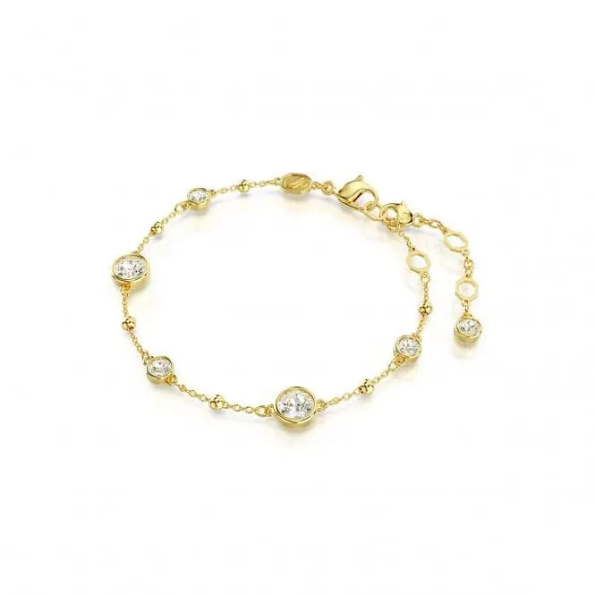 Imber Round Cut White Gold-tone Plated Bracelet 5680094