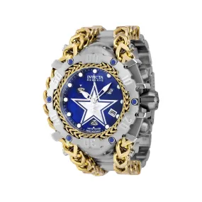 Invicta Men's Chrono Watch - NFL Dallas Cowboys Blue and White Dial Bracelet | 41512