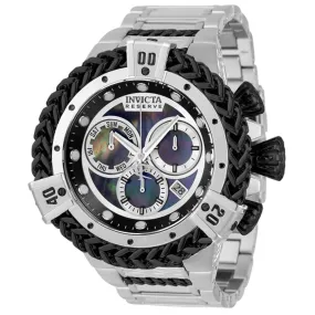 Invicta Men's Chronograph Watch - Reserve Hercules Black and Silver Bracelet | 33709