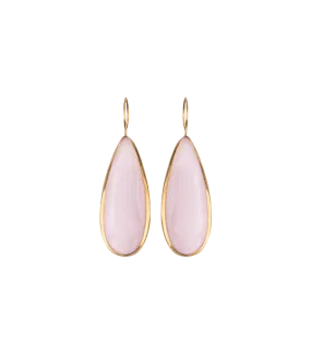 Jade Earrings Drop Cat Eyes