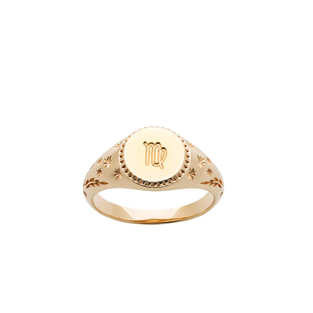 Karen Walker Society Signet Ring - 9ct Yellow Gold
