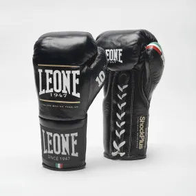 Leone Shock Plus Boxing Gloves Black