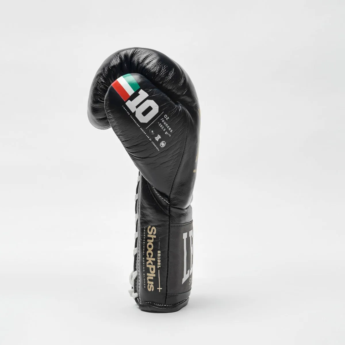 Leone Shock Plus Boxing Gloves Black