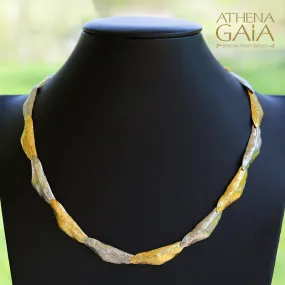 Long Leaf Train Necklace