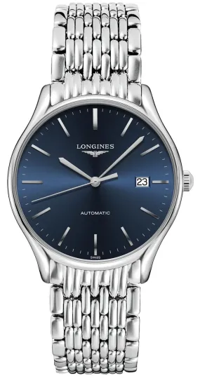 Longines Lyre Automatic Stainless Steel Blue Dial Date Mens Watch L4.960.4.92.6