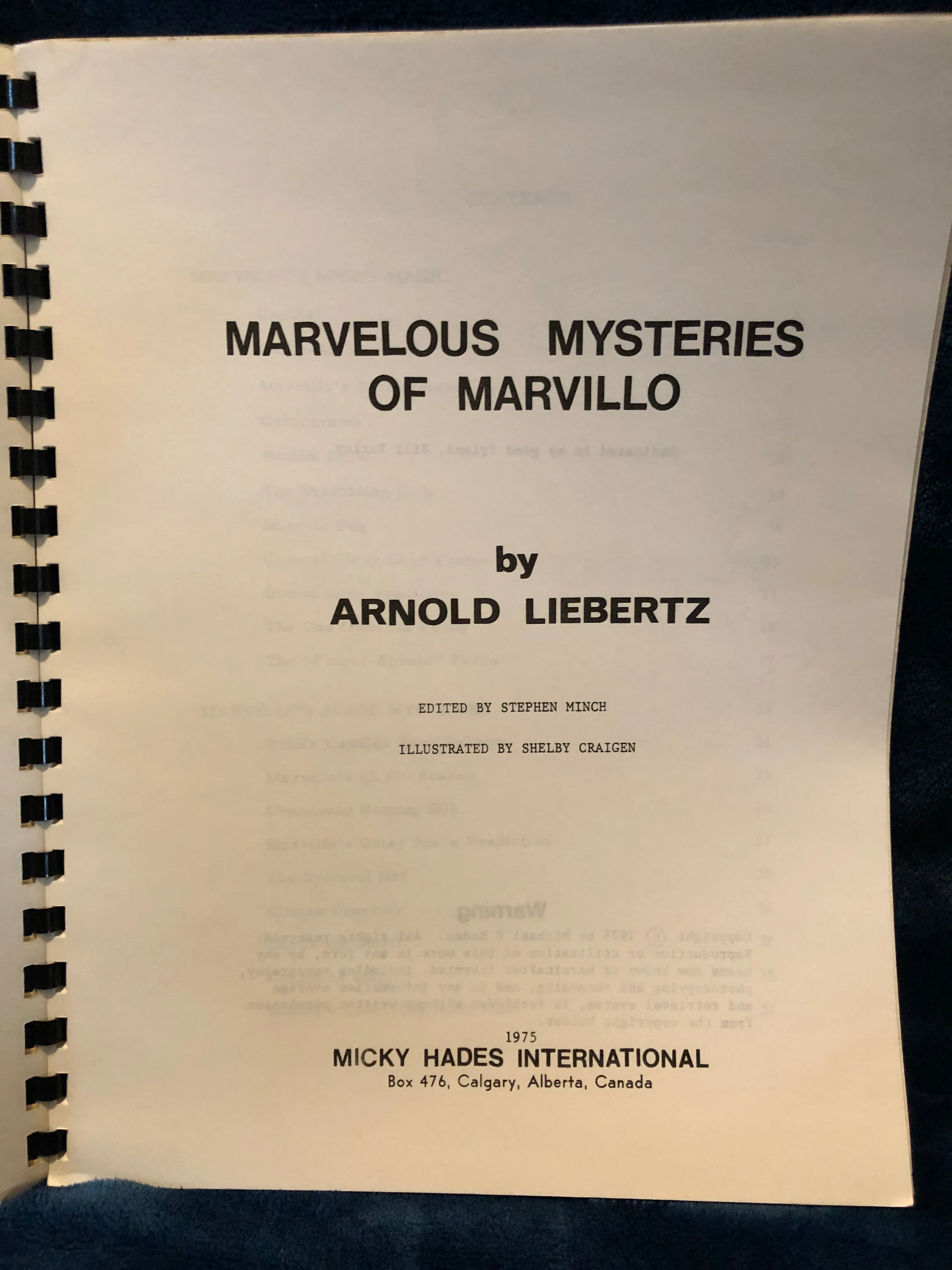 Marvelous Mysteries of Marvillo - Arnold Liebertz
