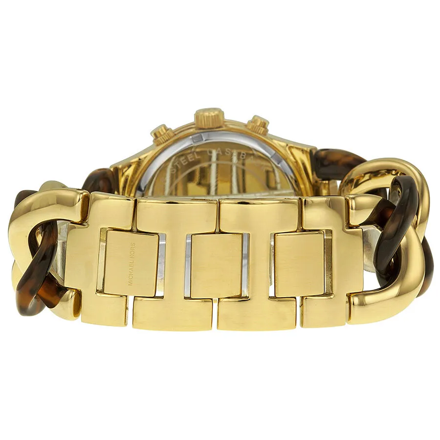 Michael Kors Chain Link Acrylic Gold-tone Ladies Watch MK4222