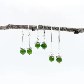 Mini BC Jade Acorn Earrings