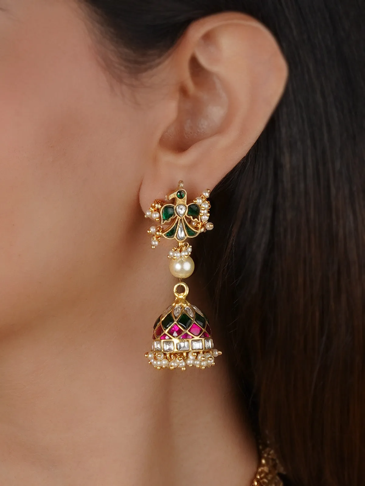 Multicolor Gold Plated Mishr Necklace Set - MR-S769M