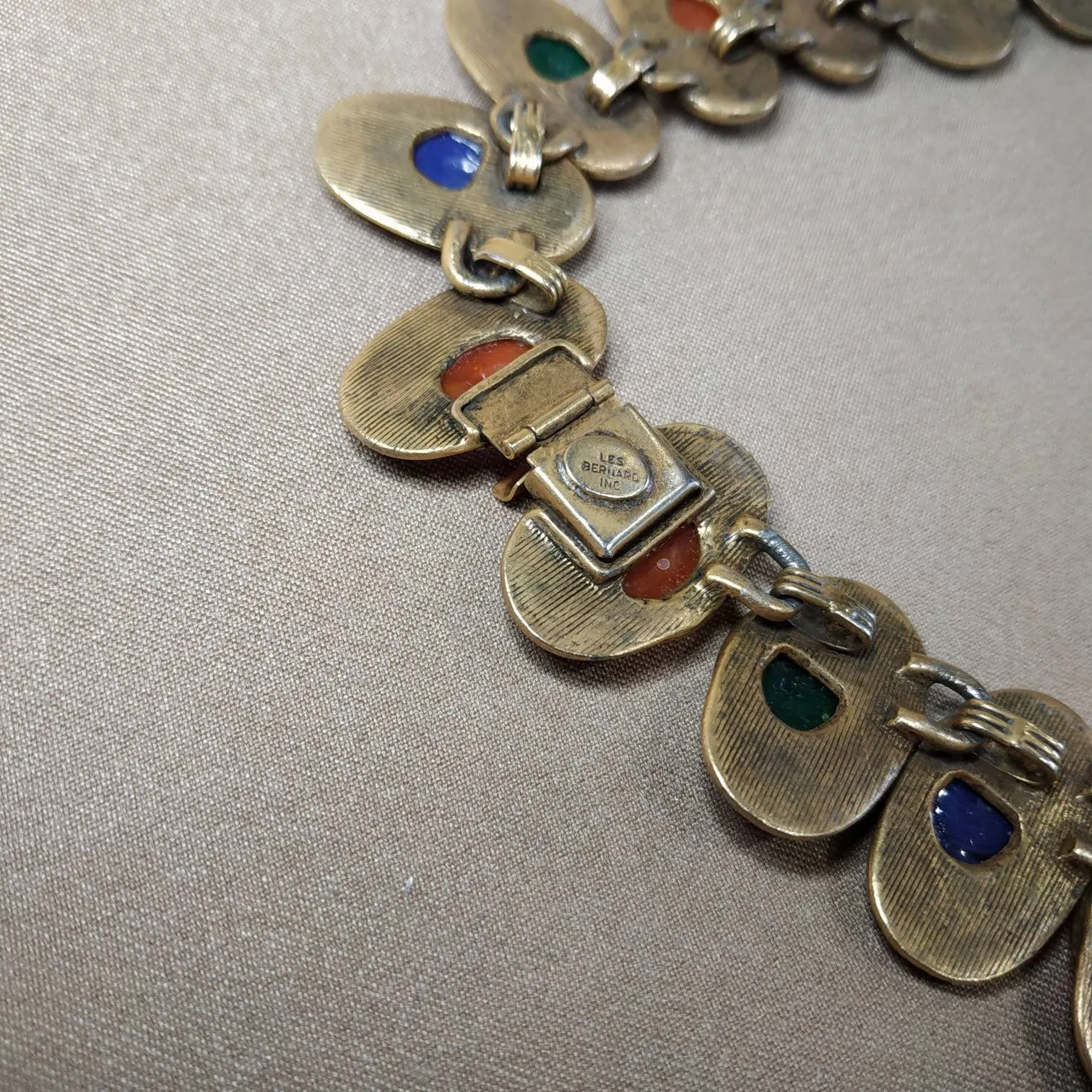 MultiColoured Les Bernard Vintage Necklace