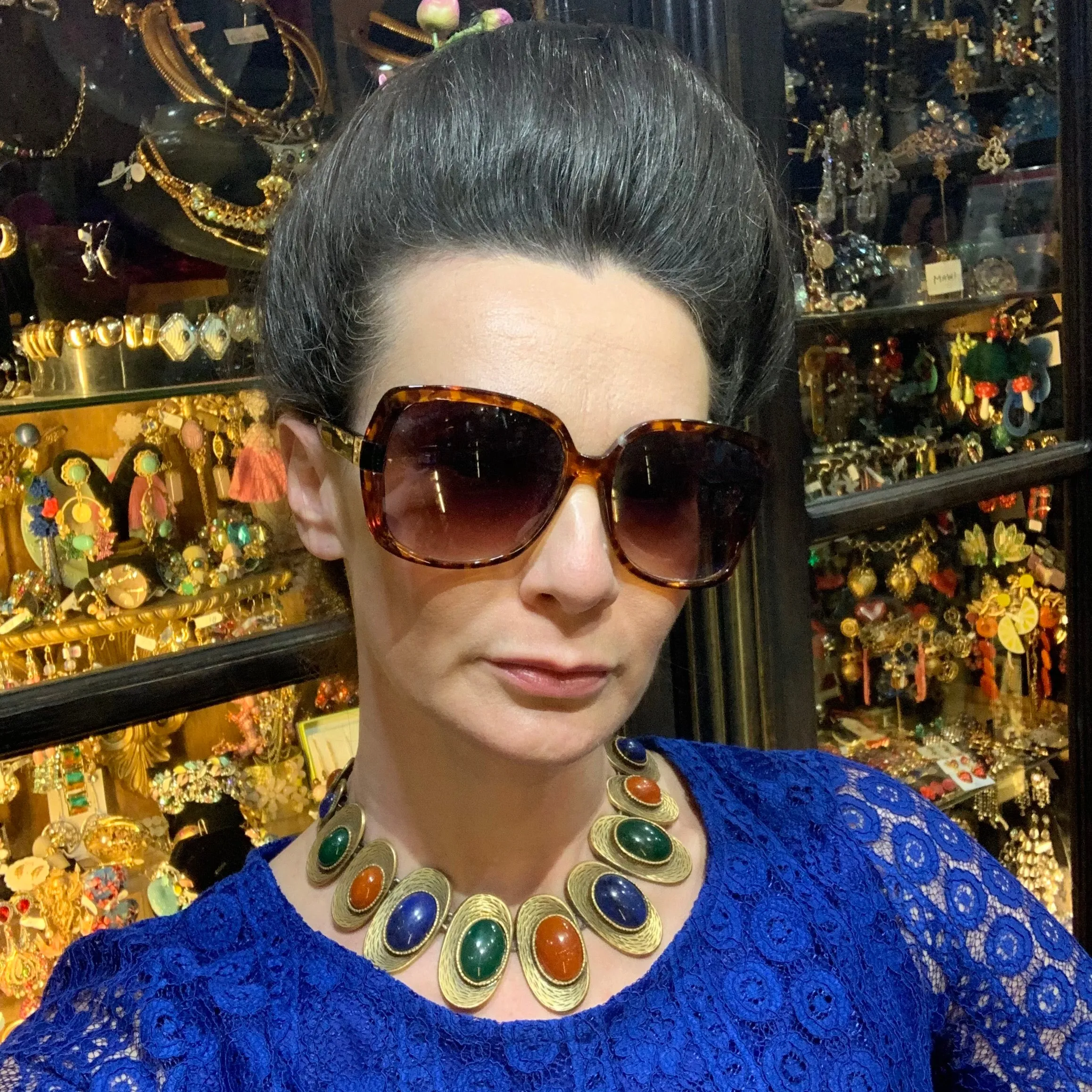 MultiColoured Les Bernard Vintage Necklace