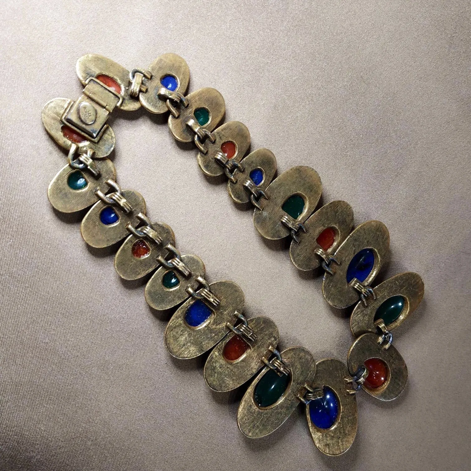 MultiColoured Les Bernard Vintage Necklace