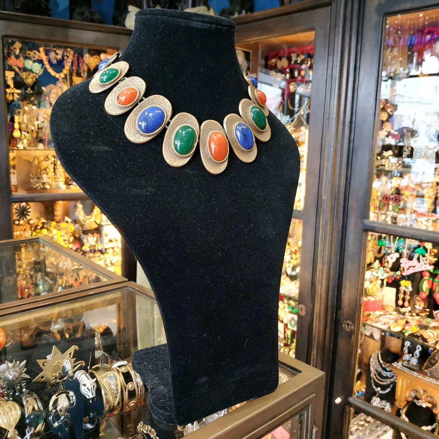 MultiColoured Les Bernard Vintage Necklace