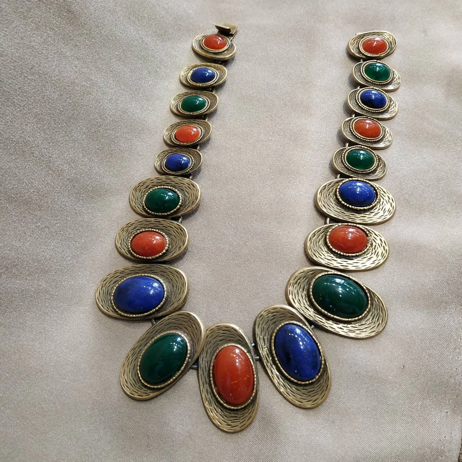 MultiColoured Les Bernard Vintage Necklace