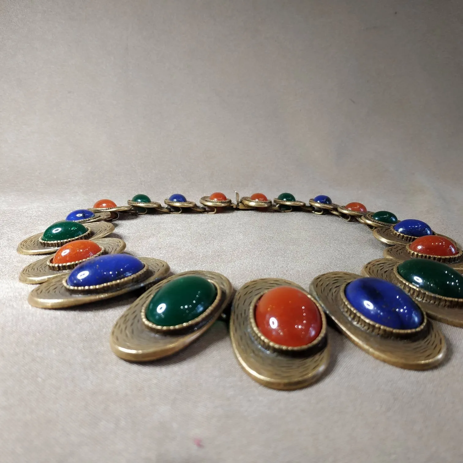 MultiColoured Les Bernard Vintage Necklace