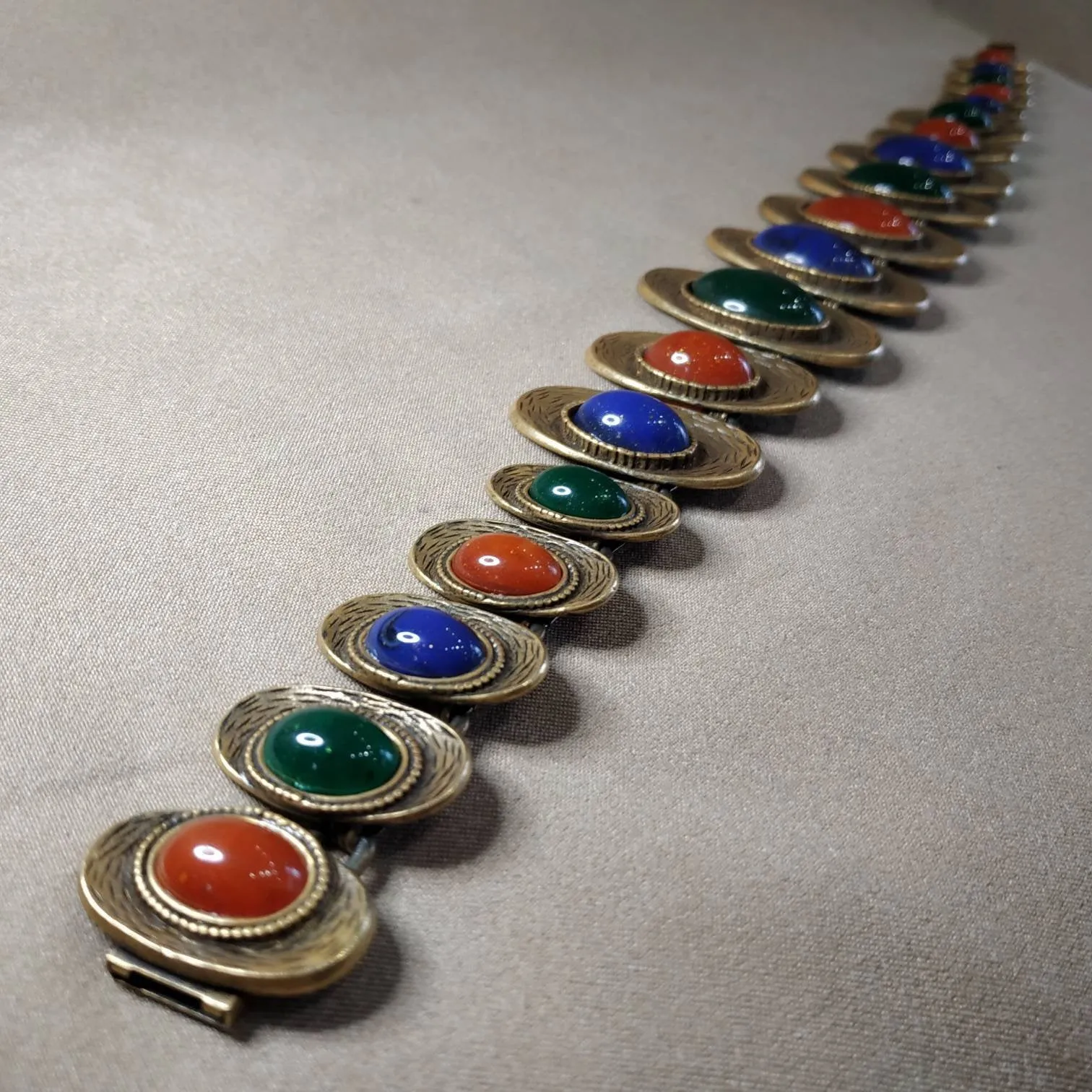 MultiColoured Les Bernard Vintage Necklace