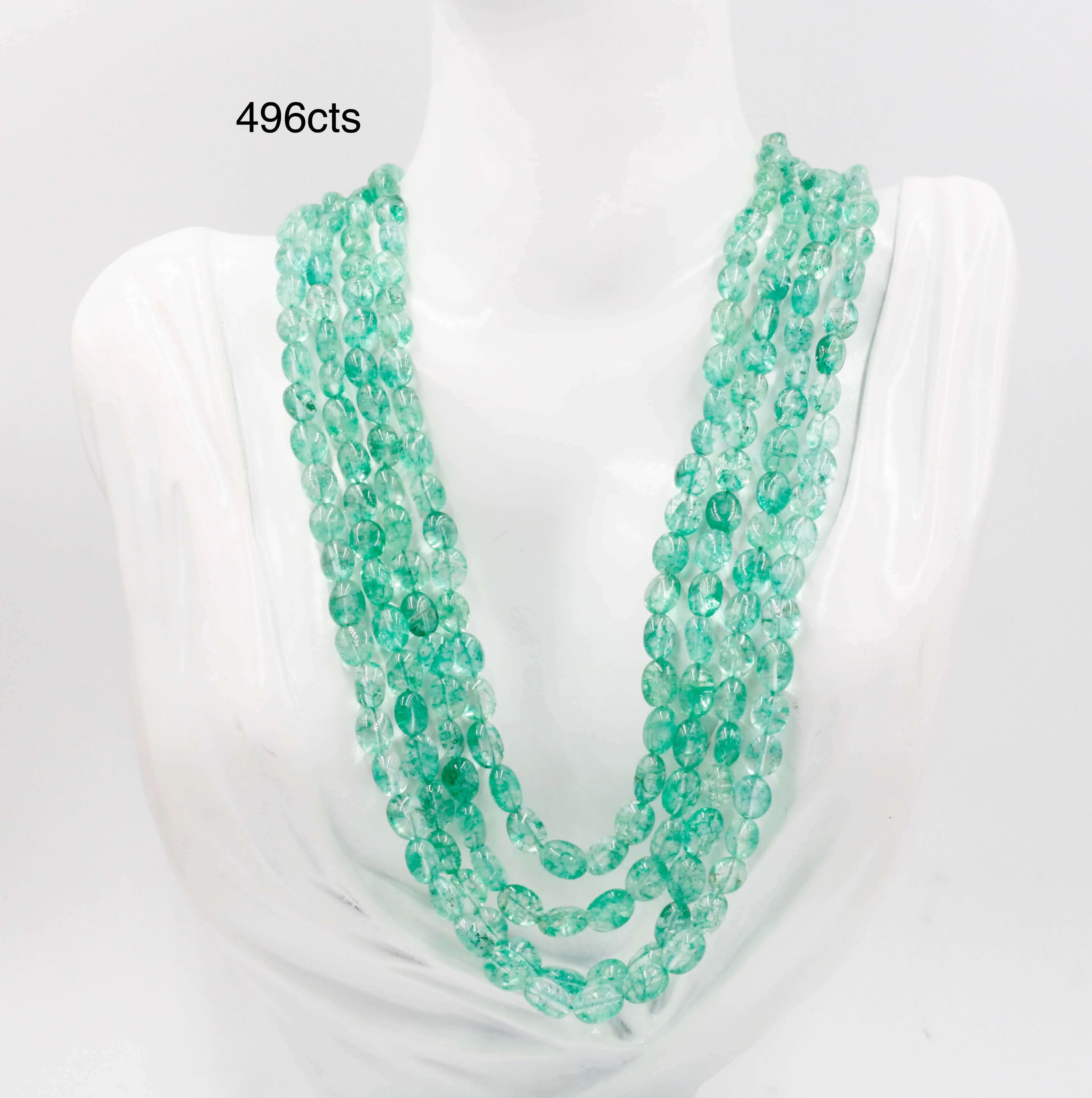Natural Emerald Necklace Emerald Beryl Necklace Emerald Beaded Necklace Emerald Gemstone Necklace Green Gemstone Indian Necklace SKU 6142955