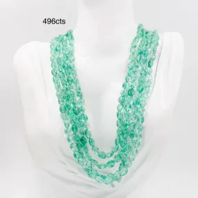 Natural Emerald Necklace Emerald Beryl Necklace Emerald Beaded Necklace Emerald Gemstone Necklace Green Gemstone Indian Necklace SKU 6142955