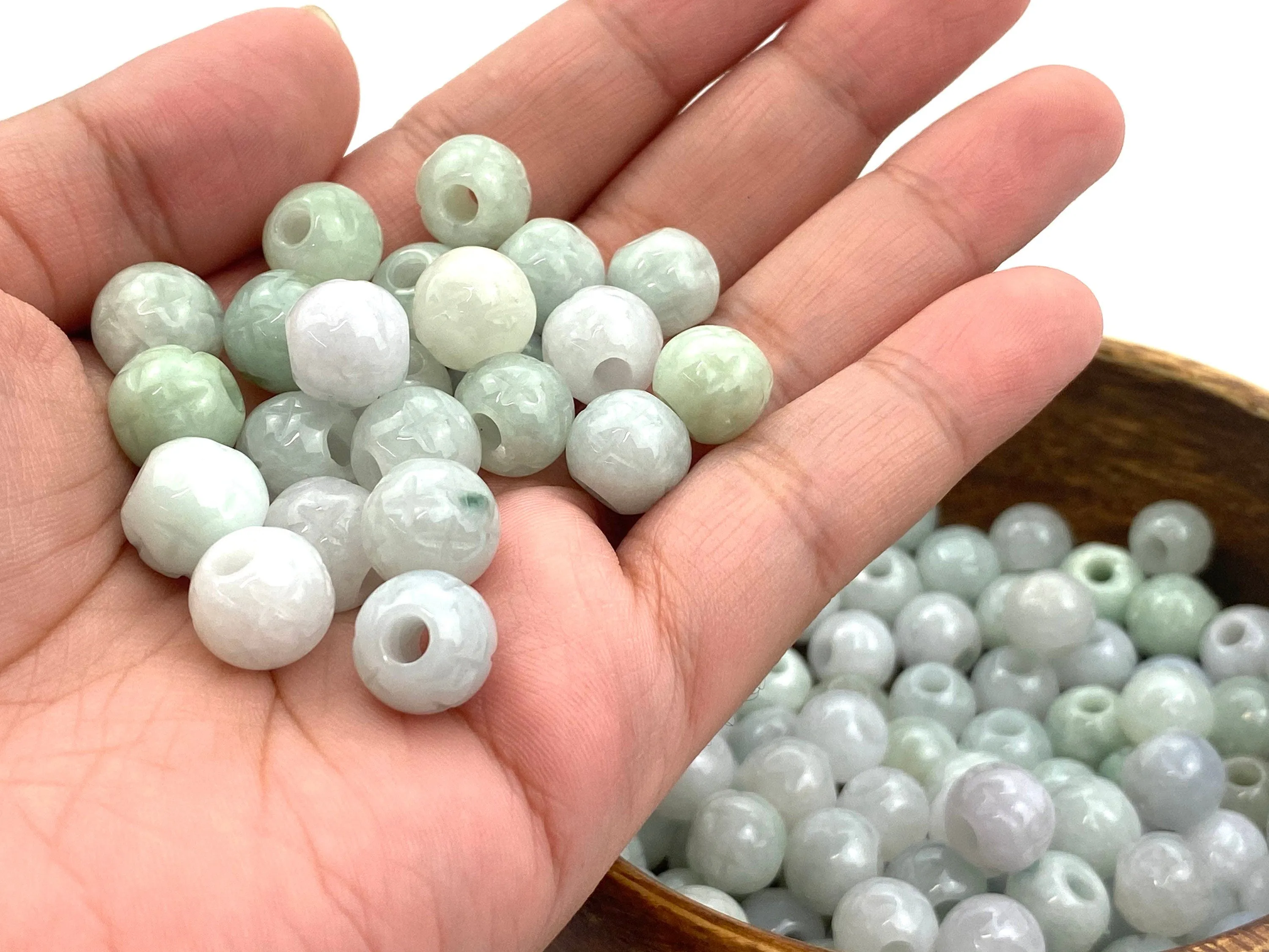 Natural Jade Beads , Sku#JP20