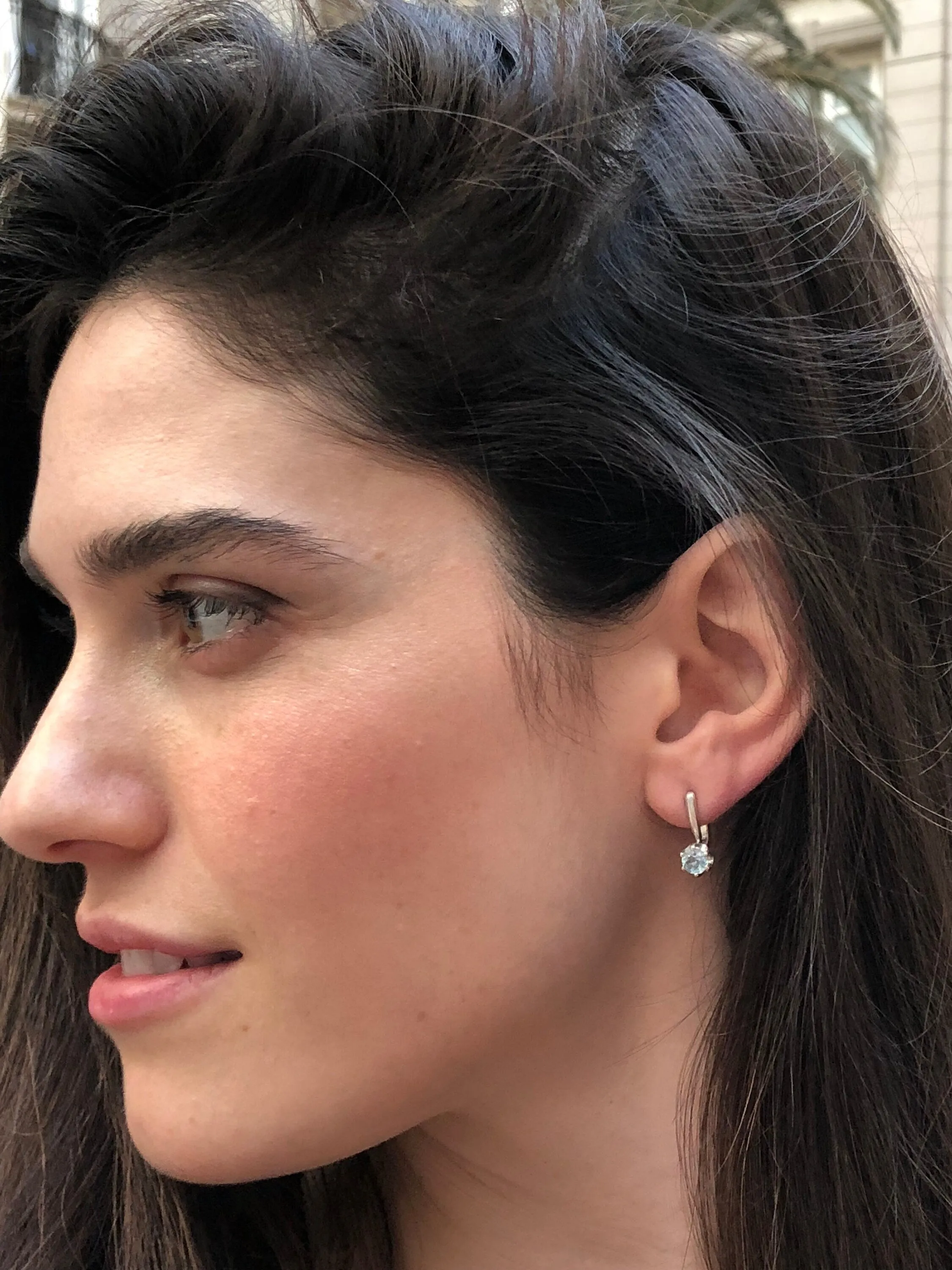 Natural Peridot Earrings - Green Drop Earrings, Dainty Peridot Studs