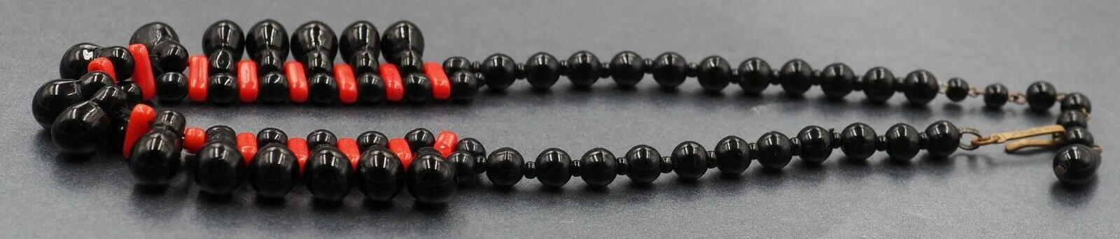 Onyx & Coral Necklace