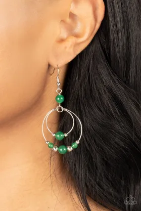 Open Door Jewelry - Eco Eden - Green Earrings - Paparazzi Accessories