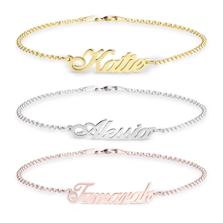 Personalised Name Bracelet - Sterling Silver