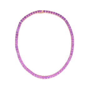 Pink Sapphire Necklace