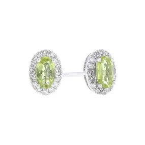 Popsicle Peridot & Diamond Earrings