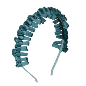 Project 6 Satin Tied Headband - Teal