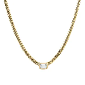 Queen Emerald Cut Diamond Cuban Choker | Ready to Ship