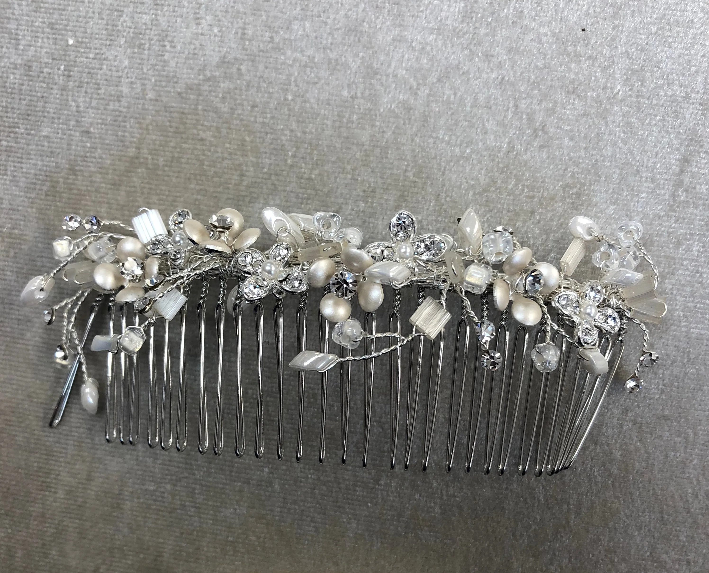 Rhinestone and Crystal Comb