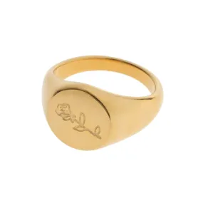 Rose Signet Ring