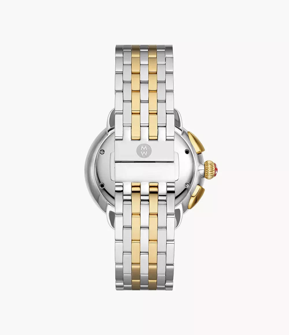 Serein Two-Tone 18K Gold-Plated Diamond Watch MWW21A000069