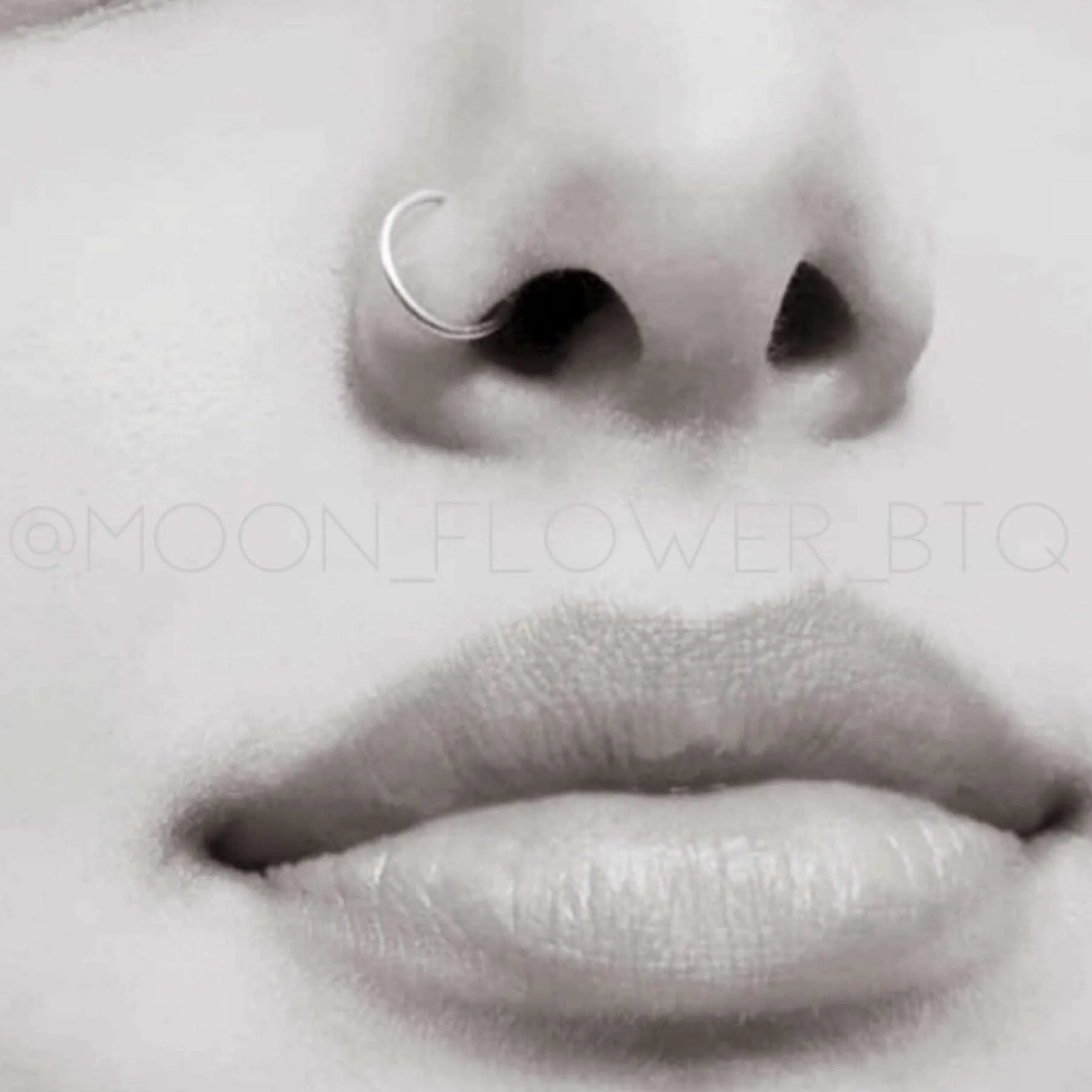 Small Silver Fixed Hoop Earrings 10mm