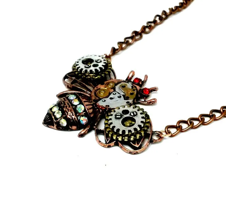 Steampunk Bee Necklace