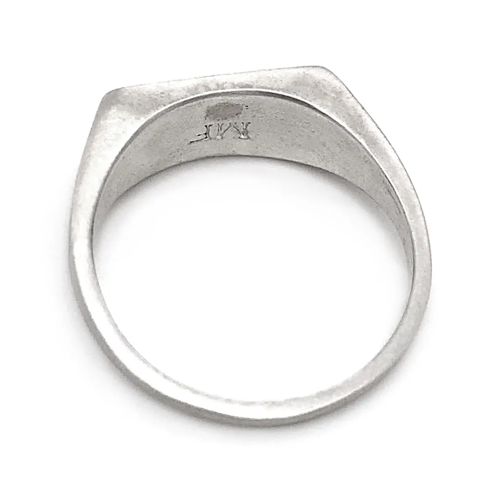 Sterling Silver Choose Your Weapon Signet Ring - "Arrow"