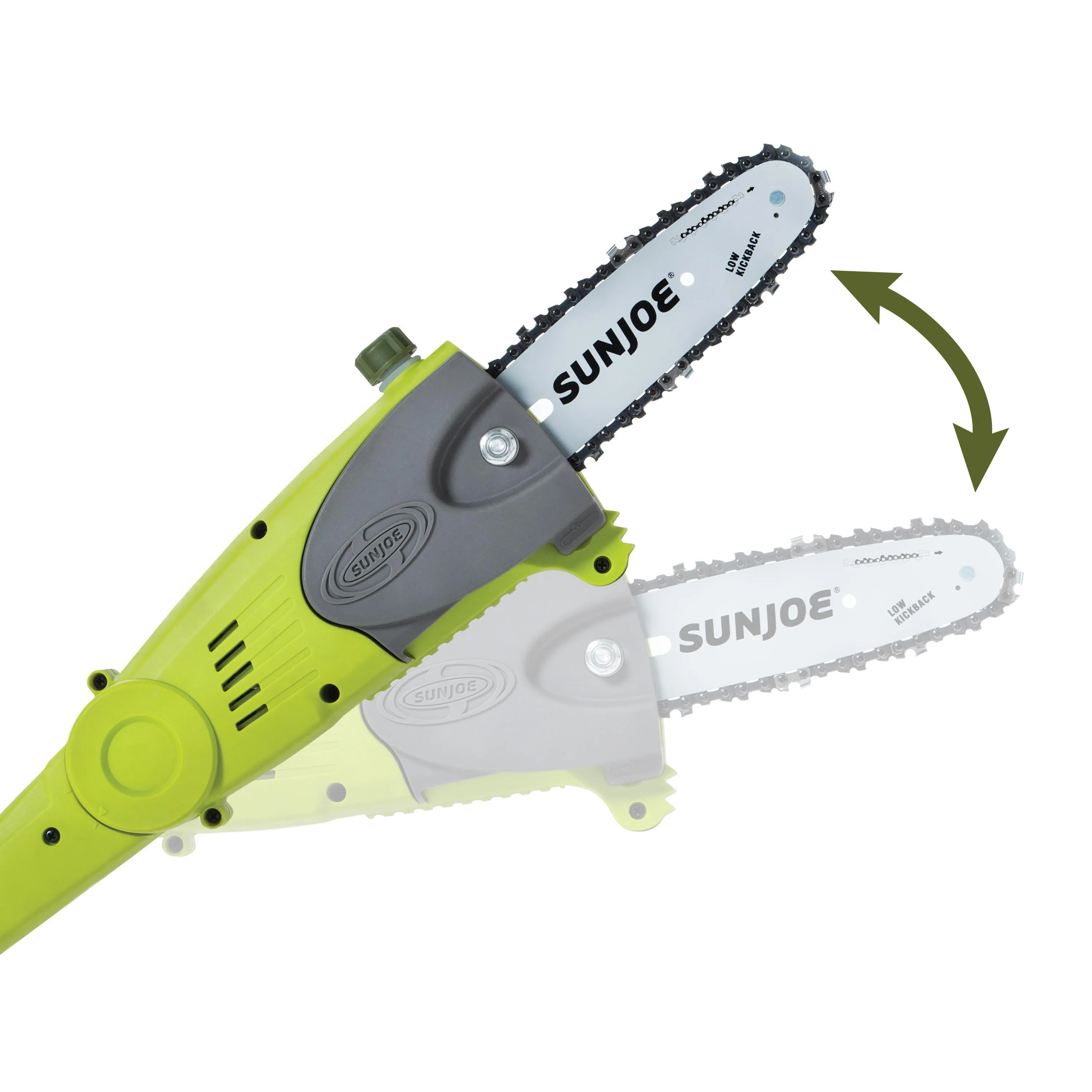 Sun Joe iON8PS2 40-Volt iONMAX Cordless Mutli-Angle Pole Chain Saw Kit | 8-Inch | W/ 2.5-Ah Battery and Charger