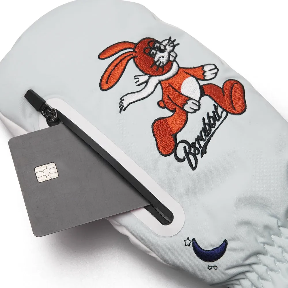SUNDAY RABBIT ZIPPER POCKET GLOVE SKY