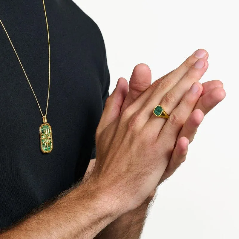 Thomas Sabo Ring Classic Green-Gold