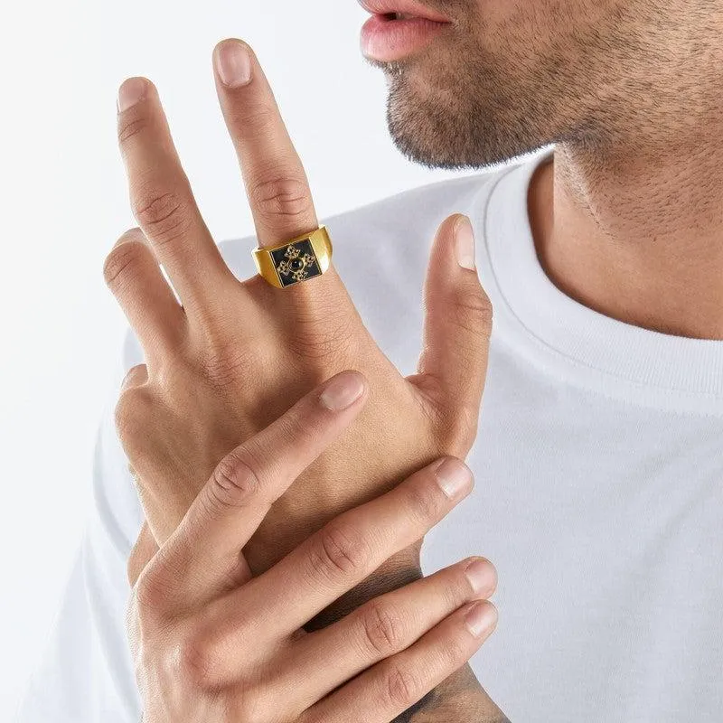 Thomas Sabo Ring - Signet - Royalty Cross - Gold